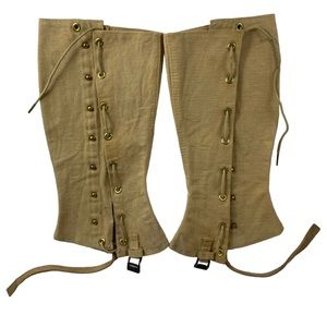 Antique 1917 Military Issue Canvas Lace-Up Leggings B. Jacob & Sons USMC Army HF